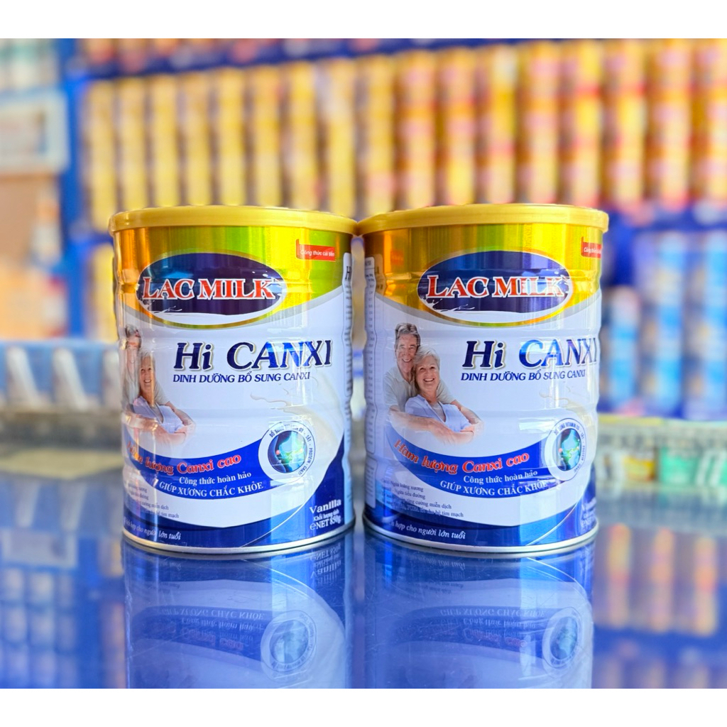 [Combo 2 Lon] Sữa Bột Lacmilk Hi Canxi Dinh dưỡng bổ sung canxi (850g)