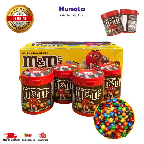 Combo 4 hủ socola M&M's vị sữa truyền thống 90g / M&M's Milk Chocolate - date mới