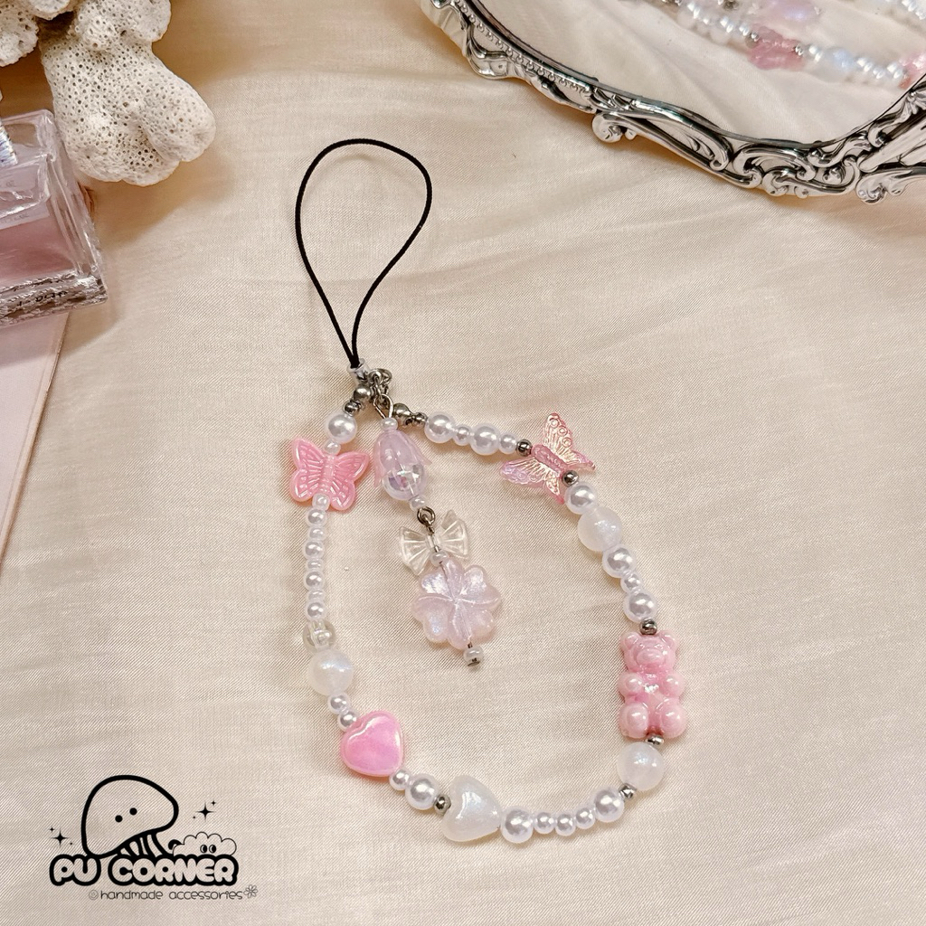 Dây treo điện thoại - móc khoá handmade mã P08