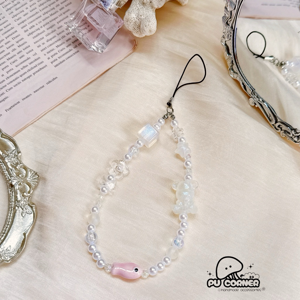 Dây treo điện thoại - móc khoá handmade mã P07