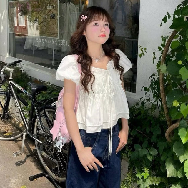 ÁO KIỂU BABYDOLL BÈO XOÈ HAI TẦNG CÔNG CHÚA SIÊU ĐÁNG YÊU BL84