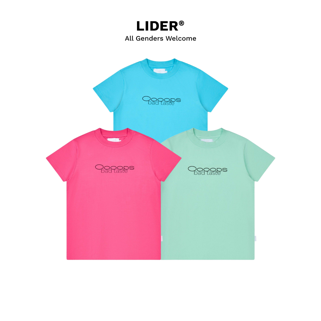 Áo Thun Tay Ngắn Unisex Phom Body Fit LIDER BAD TASTE TEE