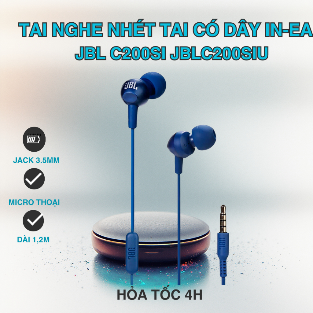 Tai nghe nhét tai có dây In-ear JBL C200SI JBLC200SIU