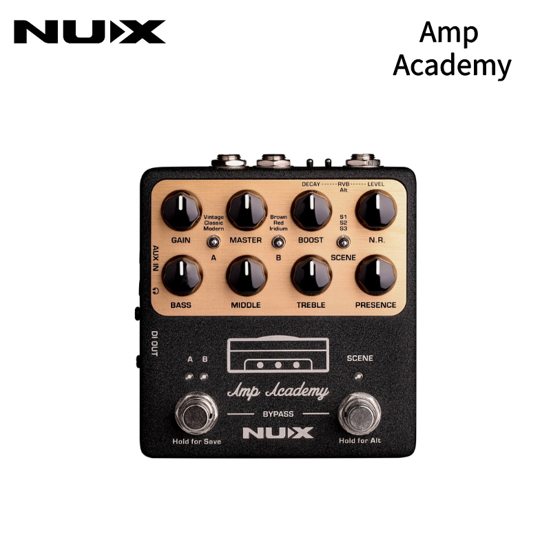 Pedal Mô Phỏng Amp NUX Amp Academy - TSAC-2K, USB Audio, 18 Amp Models, Nạp IR, Cổng Loop 4CM
