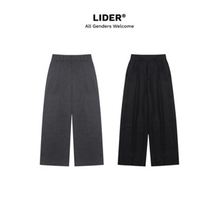  Quần Tây Khaki Ống Rộng LIDER Watson Wide Leg Trousers - Grey Black 