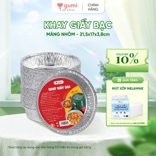 Set 30 Khay Giấy Bạc Lót Nồi Chiên Không Dầu, Khuôn Giấy Bạc Đựng Thực Phẩm Tiện Lợi