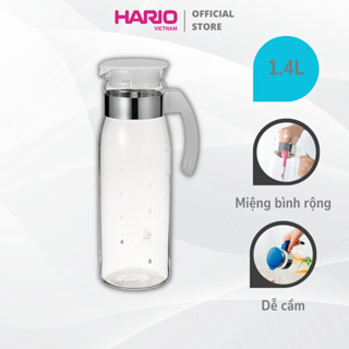 Bình đựng nước bằng thủy tinh chịu nhiệt cao cấp Hario Refrigerator Pot Slim 1.4L RPBN-14-B