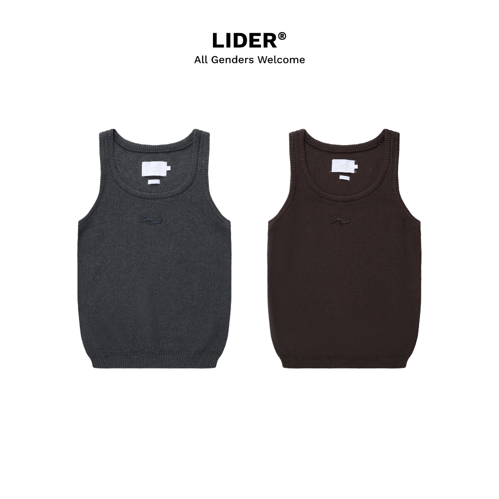 [DEAL MỞ BÁN] Áo Len Dệt Ba Lỗ Sát Nách LIDER STEEL KNIT TANK TOP