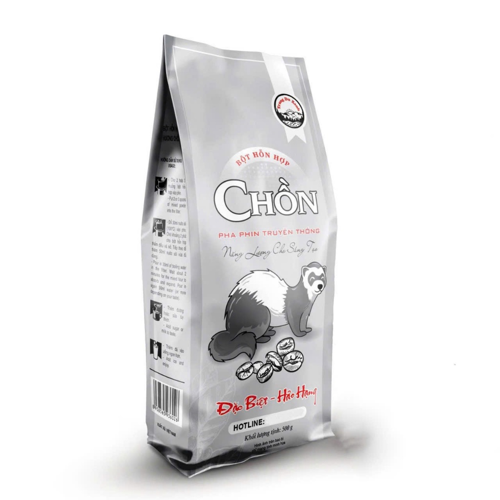 [ 500g ] Cà Phê Chồn pha phin truyền thống Gu mạnh [ mua 5kg cafe tặng 1 gói 500g ]