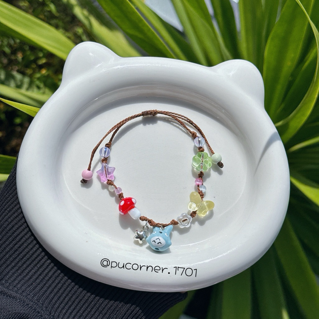 TOTORO - Vòng tay dây rút chủ đề Ghibli My neighbor Totoro dễ thương