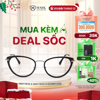  Gọng Kính Mắt Mèo HMK Eyewear Kim Loại Thời Trang Nam Nữ Nhiều Màu - MM11916 x MM11805 x ECMM1260 