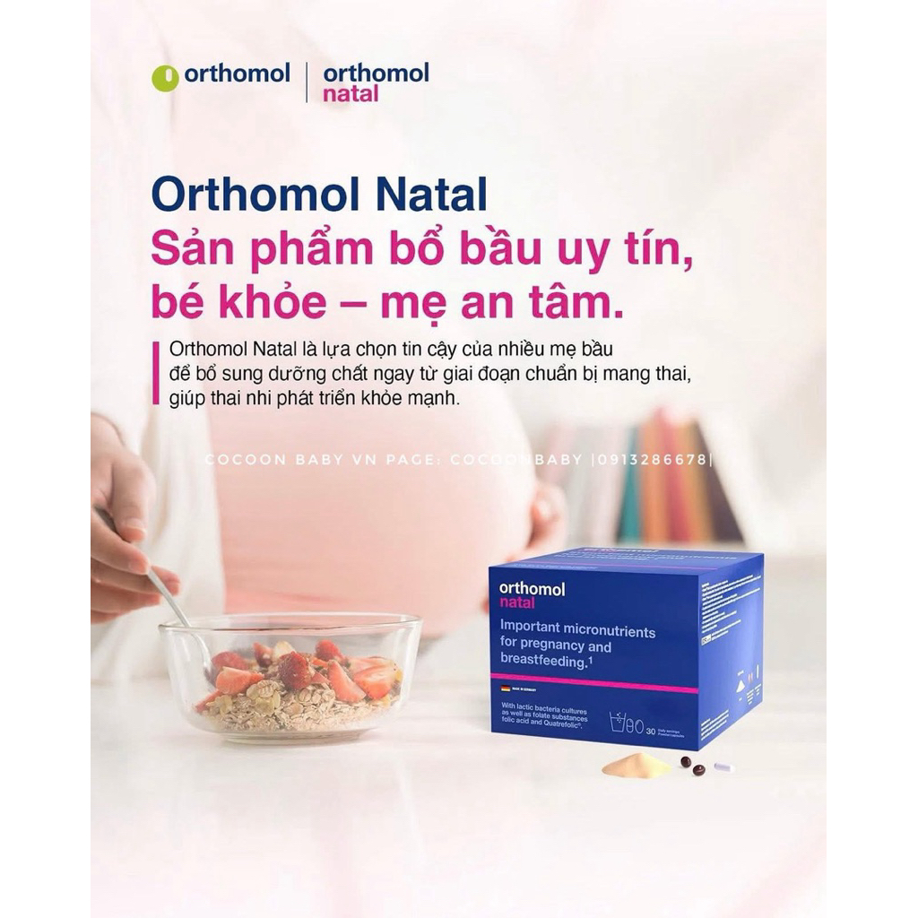 vitamin tổng hợp bầu Orthomol Đức