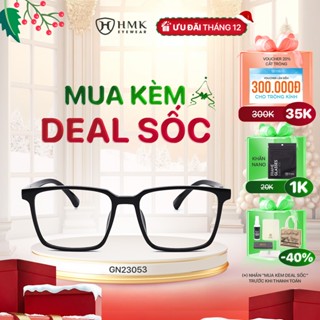  Gọng Kính Cận Nhựa HMK Eyewear Unisex Form To Dáng Vuông Trendy Thời Trang Nam Nữ - GN23053 