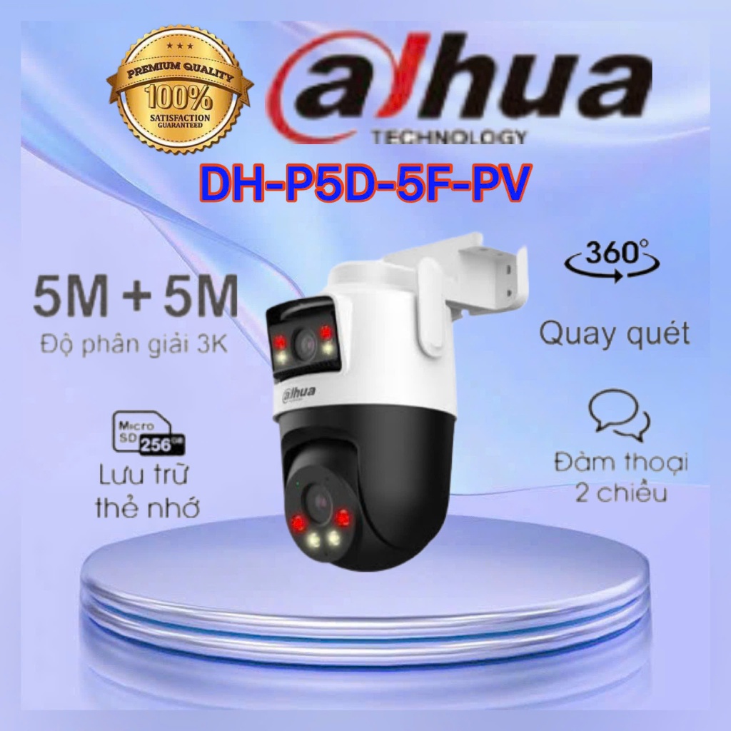 Camera Wifi DAHUA Picoo Dual D1 10MP (DH-P5D-5F-PV)