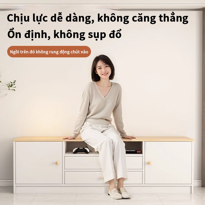 BMZAR Kệ Tủ TV 120/140cm Tủ Đựng TV Hiện Đại Chống Ẩm Ướt Phù Hợp Phòng Khách Ngủ Căn Hộ Nhỏ | BigBuy360 - bigbuy360.vn