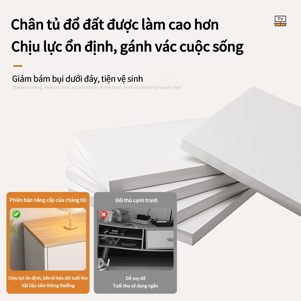 BMZAR Kệ Tủ TV 120/140cm Tủ Đựng TV Hiện Đại Chống Ẩm Ướt Phù Hợp Phòng Khách Ngủ Căn Hộ Nhỏ | BigBuy360 - bigbuy360.vn