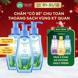  Combo 3 chai dung dịch vệ sinh Dạ Hương Daily Fresh Total Care 145ml - Giúp CHĂM SÓC TOÀN DIỆN 
