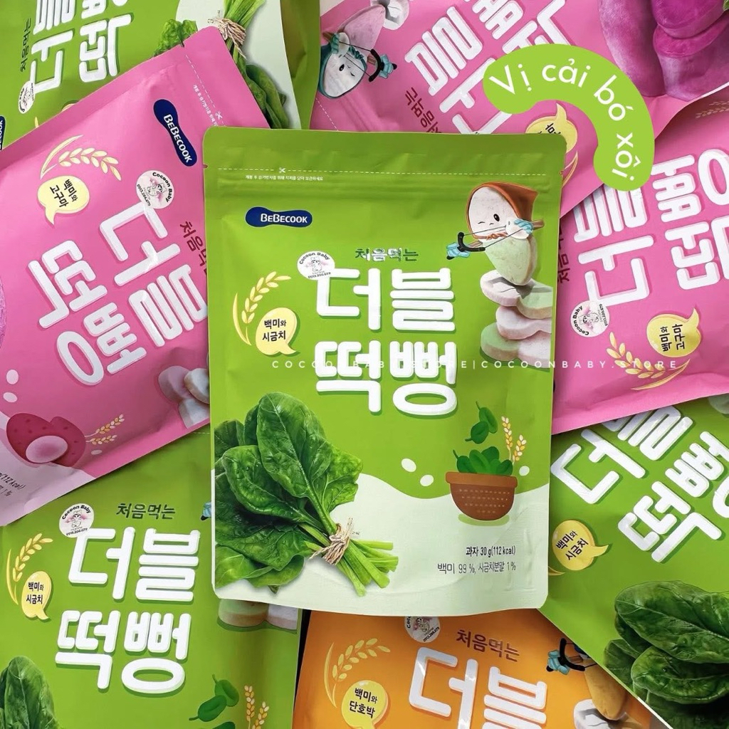 Bánh ăn dặm cho bé sale 30% bebecook, bebedang, lusol