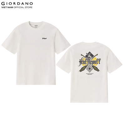 [GIORDANO X HARRY POTTER]  Áo Thun Nam Ngắn Tay Cổ Tròn In Hình 01095285