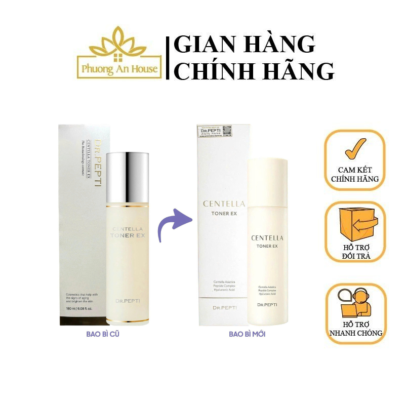 ☘️ Nước hoa hồng Centella Toner Dr.Pepti ☘️