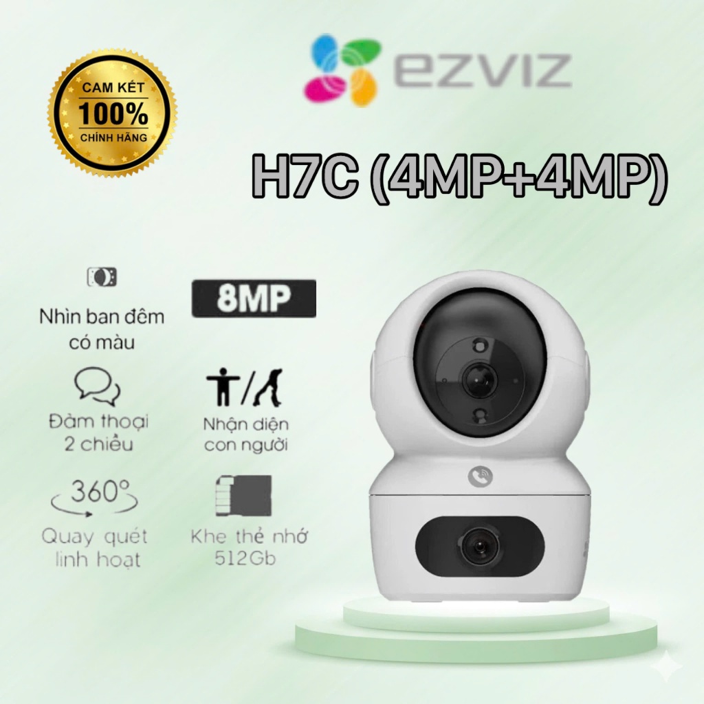 Camera WiFi ống kính kép EZVIZ H7C (4MP+4MP)
