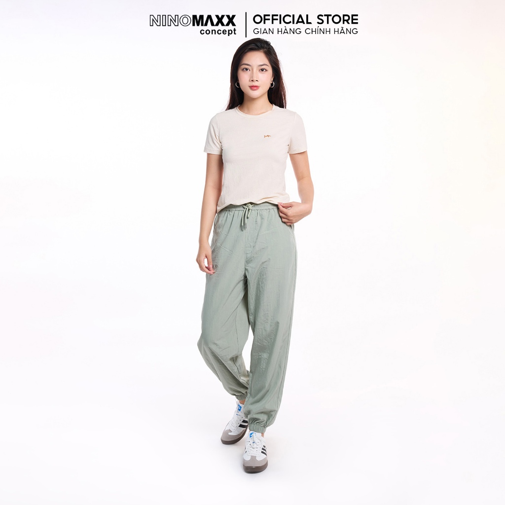 Quần Jogger Nữ Chất Nylon Năng Động Thời Trang NINOMAXX 2410006