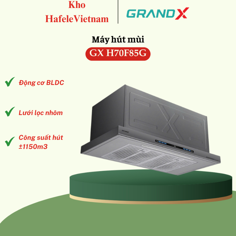 Máy hút mùi GrandX GX H70F85G - Công Nghệ Hiện Đại, Êm Ái