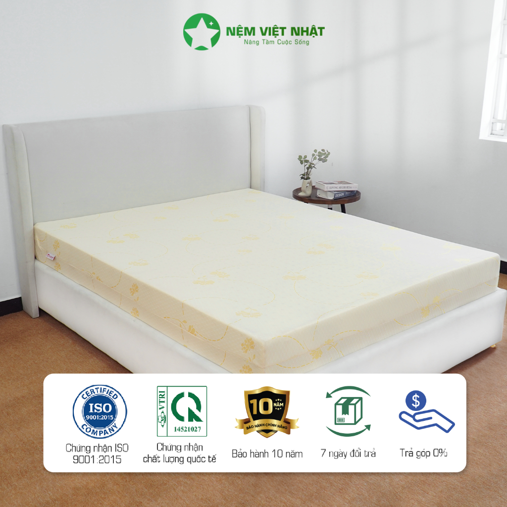 Nệm Foam Cao Cấp Việt Nhật Latex Gold - Đàn Hồi Nâng Đỡ Vượt Trội  - Bảo Hành 12 Năm - Đầy Đủ Kích Thước | BigBuy360 - bigbuy360.vn