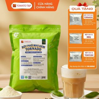  Bột phô mai kem Tornado dùng làm sốt mì ý milkfoam trà sữa gói 500g - Tomato T&P NPP 
