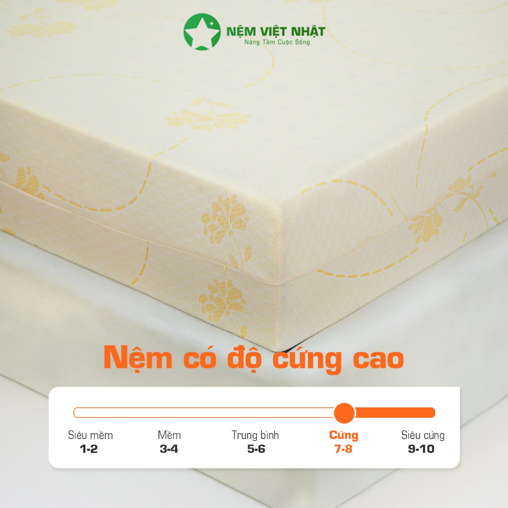 Nệm Foam Cao Cấp Việt Nhật Latex Gold - Đàn Hồi Nâng Đỡ Vượt Trội  - Bảo Hành 12 Năm - Đầy Đủ Kích Thước | BigBuy360 - bigbuy360.vn
