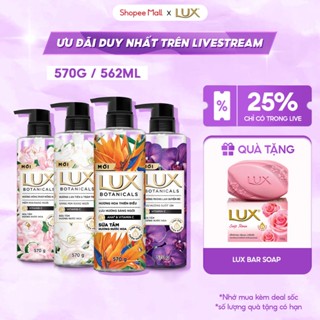   Live  Chai lẻ   COMBO 3 Sữa Tắm Lux Botanical Hương Nước Hoa Cao Cấp Sáng Mịn Rạng Ngời 570G  562ML  