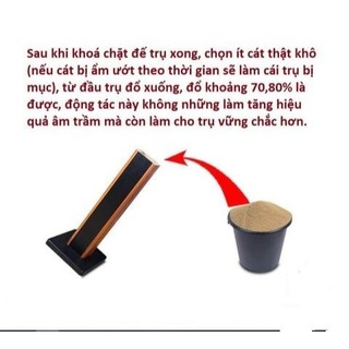 Chân kệ loa gỗ bookshelf cao 60cm (bán theo cặp 2 chân)