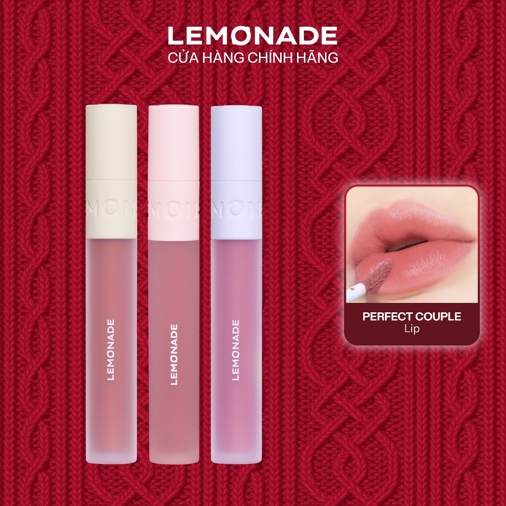  Son kem mịn lì thuần chay Lemonade Perfect Couple Lip 3.5g 