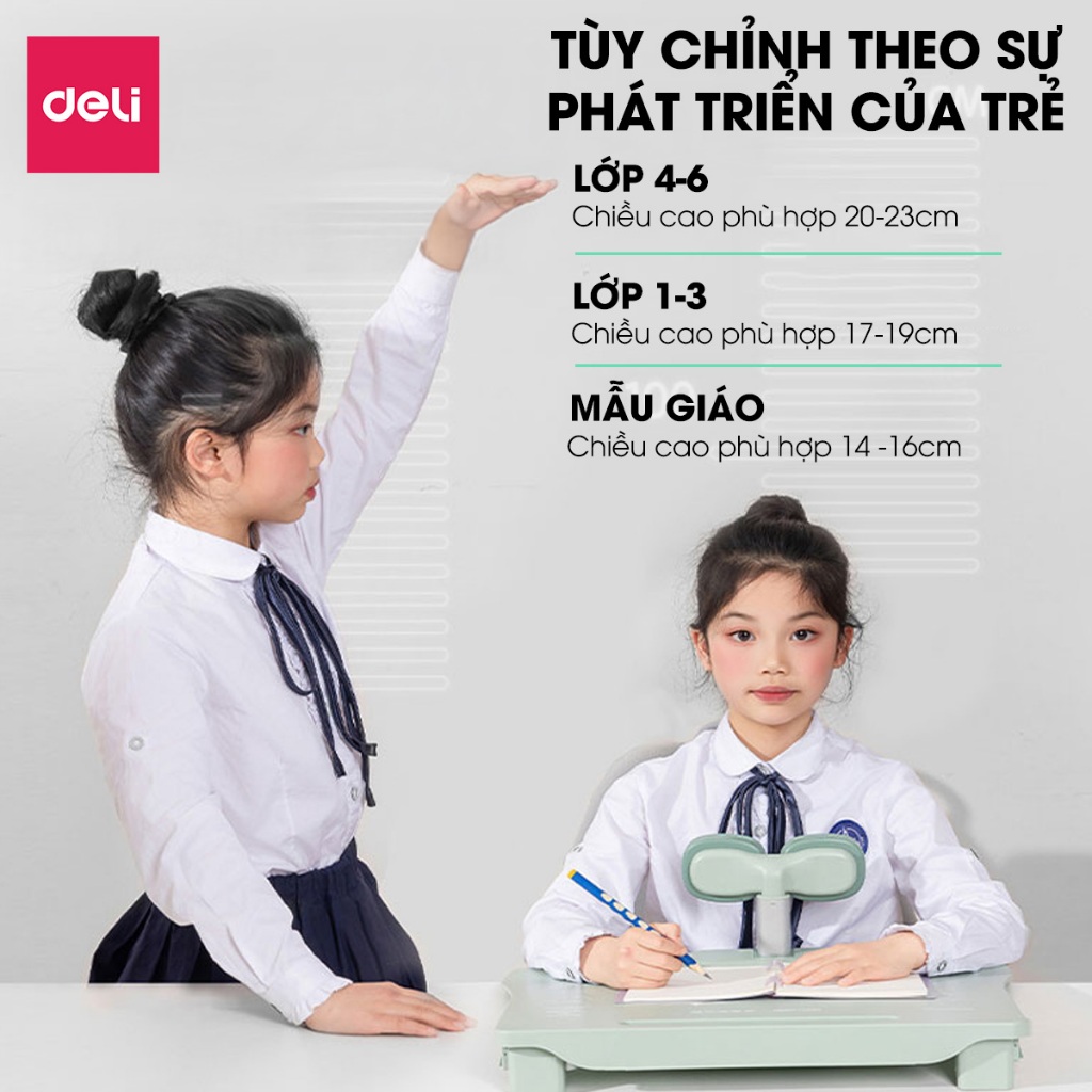 [VOUCHER 60K]Bàn Học Thông Minh Deli Bàn Học Chống Gù 3 Chế Độ 9/12/15° Điều Chỉnh Tư Thế Ngồi Học Chống Gù Chống Cận | BigBuy360 - bigbuy360.vn