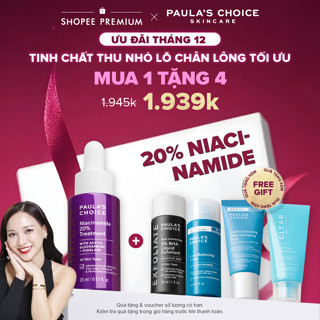  Tinh chất thu nhỏ lỗ chân lông to và làm sáng mịn da Paula's Choice Clinical Niacinamide 20% Treatment 20ml A8030 
