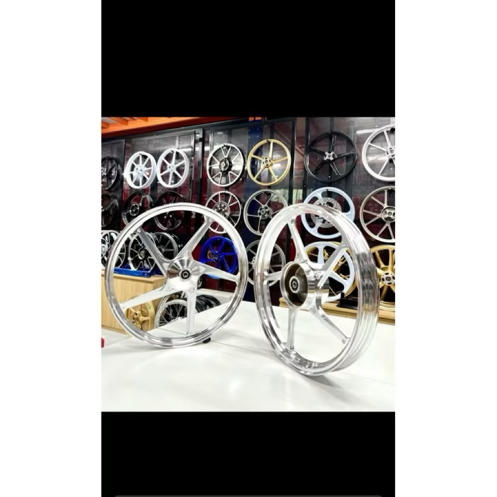 Mâm 5 cây cnc x1r sirius ex20120 wave110 future- mâm crom-đen-cam