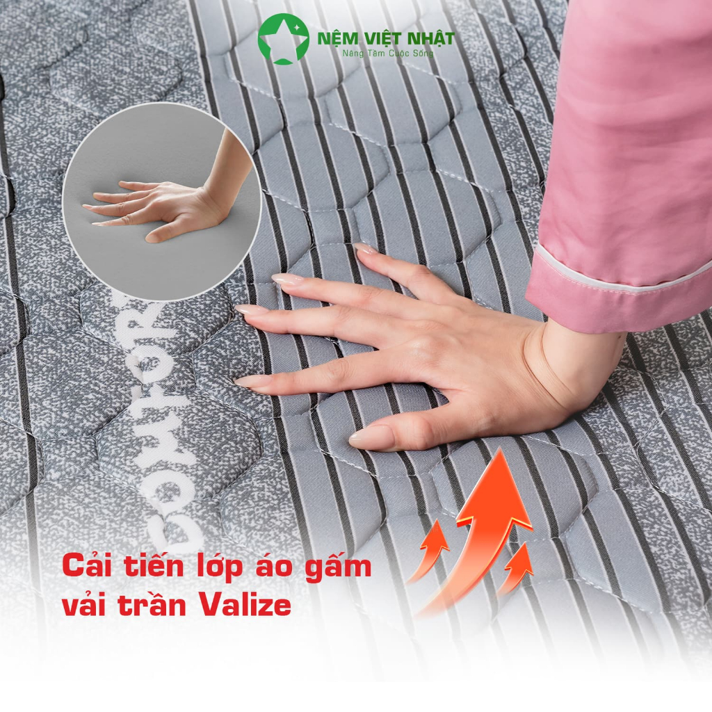 Nệm Foam Việt Nhật Nano - Nâng Đỡ, Định Hình Tối Ưu - Bảo Hành 10 Năm - Đầy Đủ Kích Thước | BigBuy360 - bigbuy360.vn