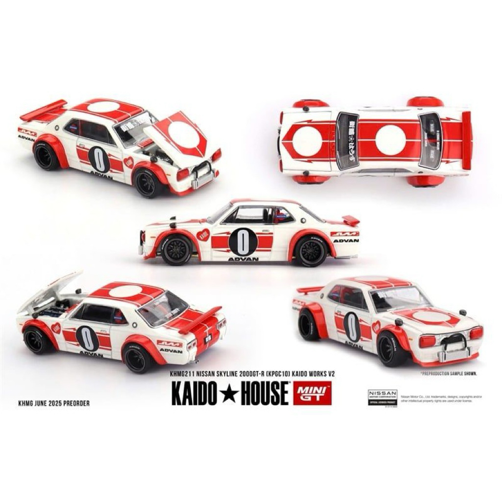 KAIDO HOUSE - Nissan Skyline 2000GT-R (KPGC10) Kaido Work V2 tỉ lệ 1:64