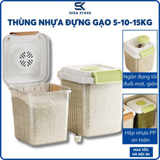 Thùng Đựng Gạo Chất Liệu Nhựa PP Cao Cấp Dung Tích 5-10kg