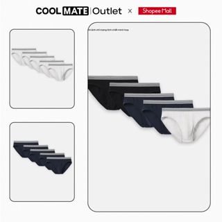 [Combo tiết kiệm] [Outlet Không đổi trả] Pack 5 Quần Lót Coolmate Nam Brief Cotton Basics Không gây hằn, khó chịu