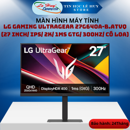 Màn Hình LCD Gaming LG 27G640A-B.ATVQ (27 inch/ IPS/ 2K/ 1ms GTG/ 300Hz/ Có Loa) - Hàng Chính Hãng