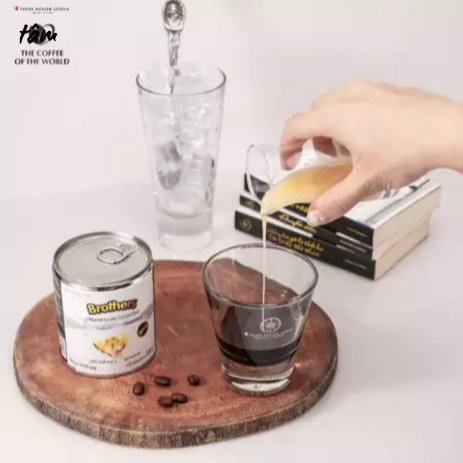 Trung Nguyên Premium - Sữa đặc Brothers - Lon 390gr