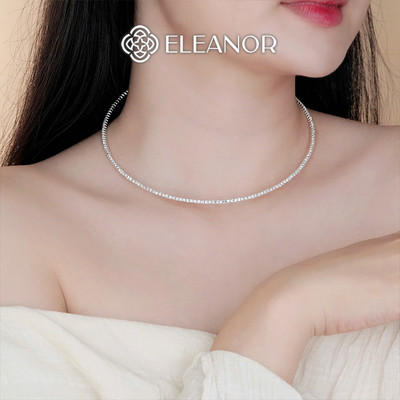Dây chuyền choker Eleanor Accessories dạng kiềng đính đá phụ kiện trang sức vòng cổ 10931