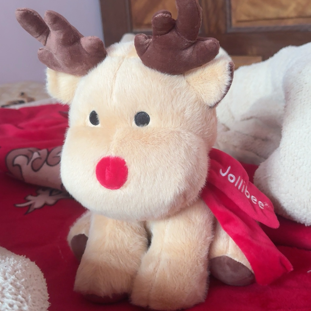 [CHÍNH HÃNG 100%] Gấu bông tuần lộc Jollibee VN.