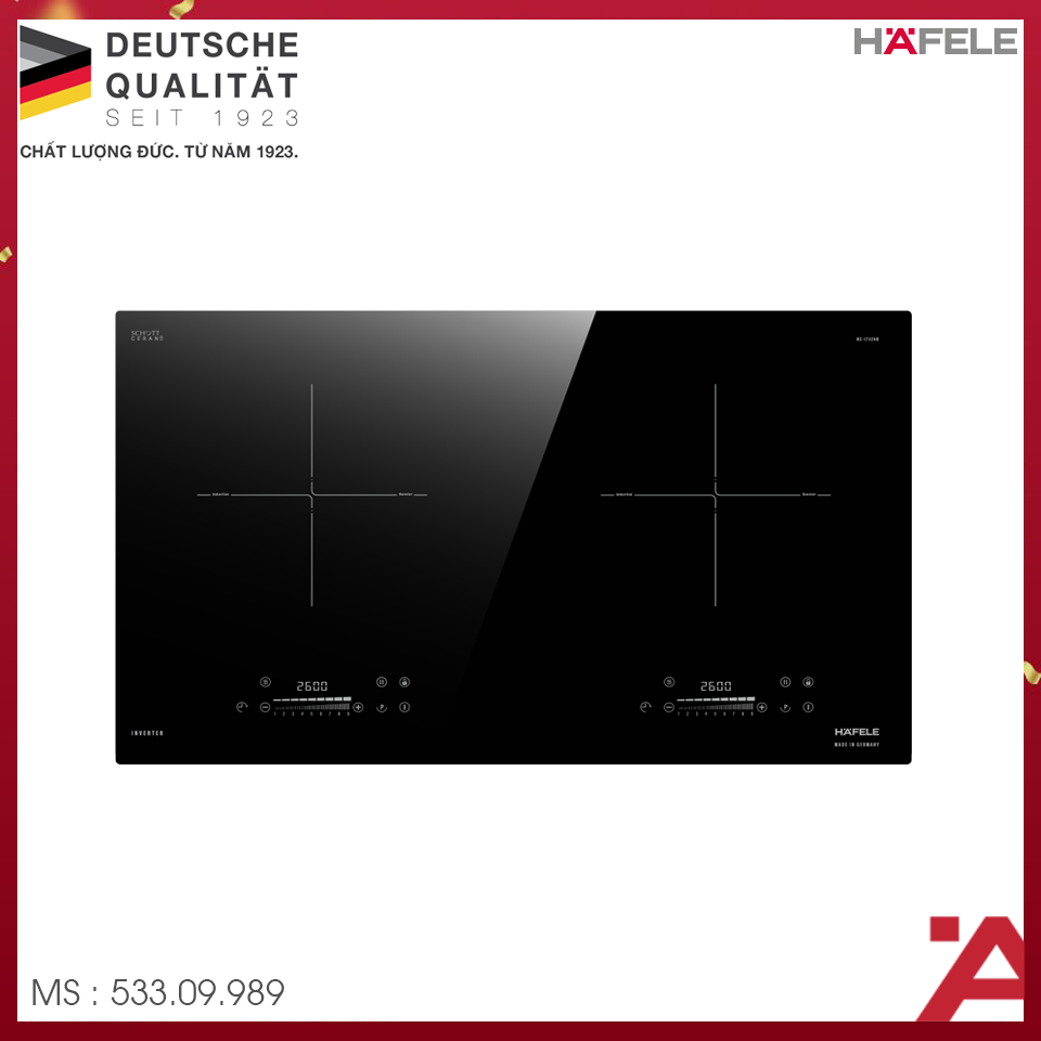 Bếp Từ 2 Vùng Nấu Hafele HC-I7326B - 533.09.989 - Made in Germany