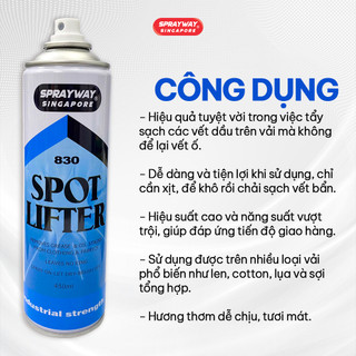 Chai xịt tẩy dầu CF Spot Lifter 830