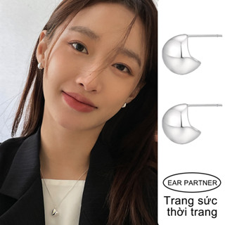 EAR PARTNER -Hoa tai hình giọt nước bằng bạc Sterling 925,Hoa tai nữ, Đi làm hàng ngày, Hoa tai tinh tế