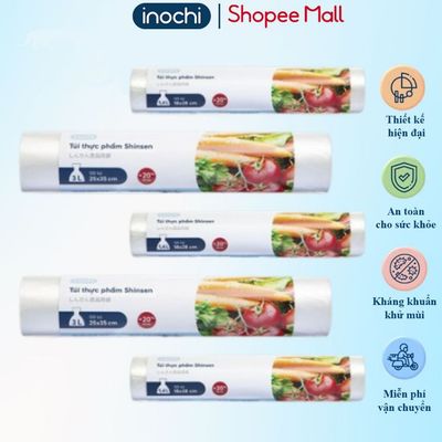 [VOUCHER ĐỘCQUYỀN] 500G Túi thực phẩm tự hủy inochi. túi đựng đồ ăn, túi chia thực phẩm cấp đông