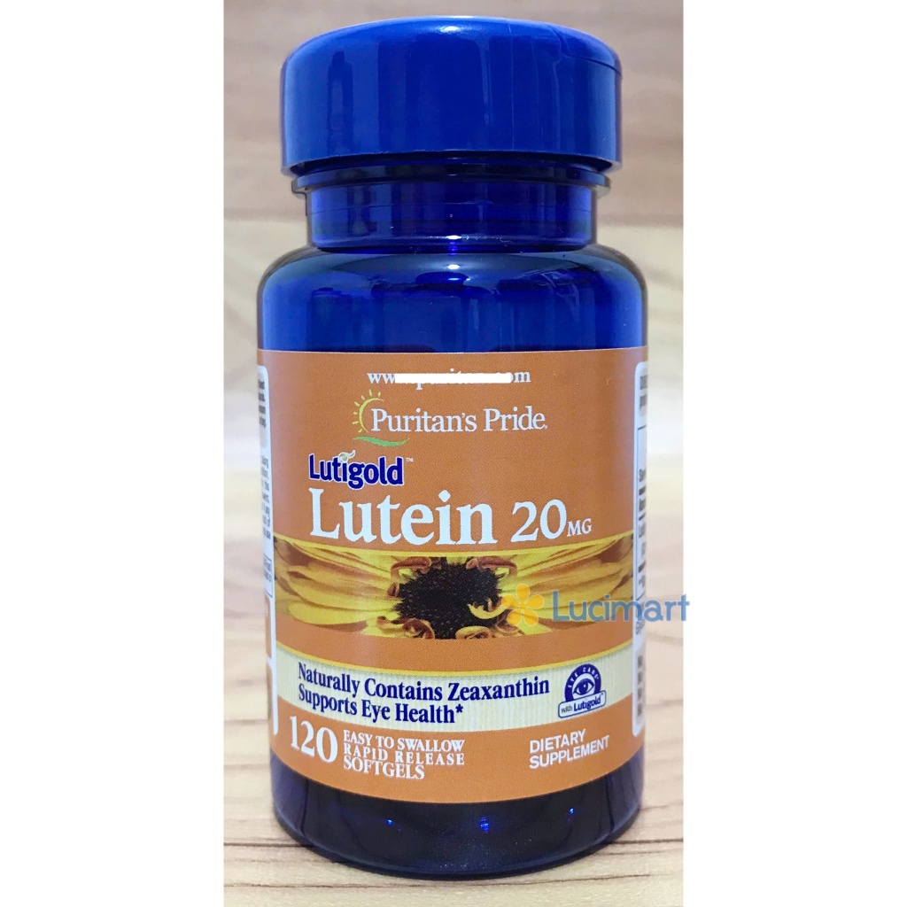 Viên uống Lutein with Zeaxanthin 20mg Puritan's Pride hũ 120 viên [Hàng Mỹ]