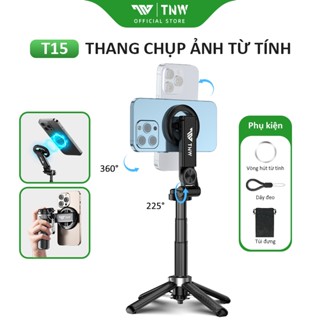  TNW T15  Từ Tính Gậy Chụp Ảnh Tự Sướng Bluetooth Gậy Selfie Mini3 Trong 1 Cho Vlog Phát Sóng Trực 